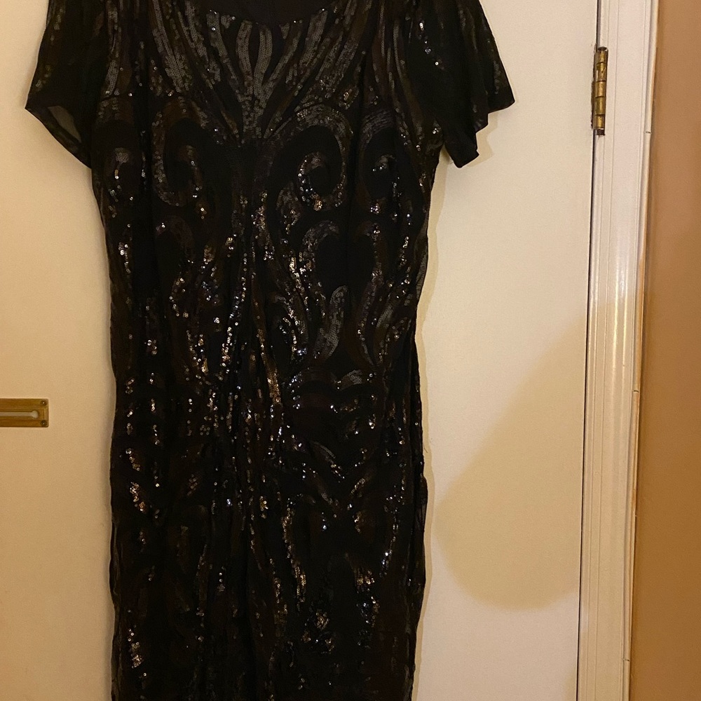 Black sequin dress.  Size 18/20